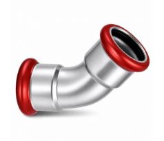 Uhlíková oceľ-koleno FF 45°-vnútorný/vnútorný spoj