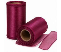 Organza dark plum 12 cm / 8 m