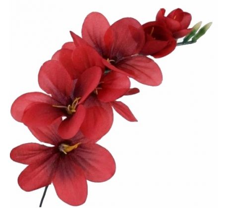 Umelá frézia červená 15 cm