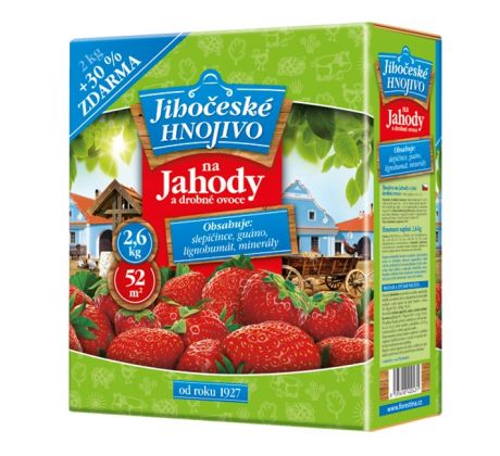 Jihočeské hnojivo na jahody a drobné ovocie 2 kg+30%