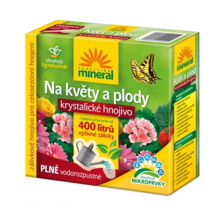 Kryštalické hnojivo na kvety a plody s lignohumátom MINERAL 400g