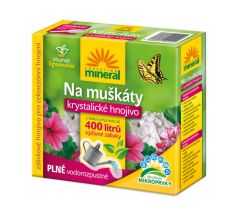 Kryštalické hnojivo na muškáty a balkónové kvety s lignohumátom MINERAL 400g