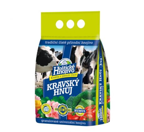 Hoštický kravský hnoj 3 kg