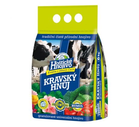 Hoštický kravský  hnoj 6kg