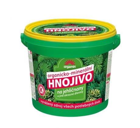 Hnojivo na ihličnany a okrasné dreviny Orgamin 5 kg
